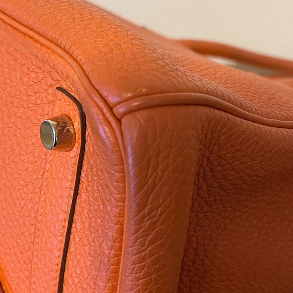 Hermès Birkin 30 orange with GhW - Picture 8 of 12